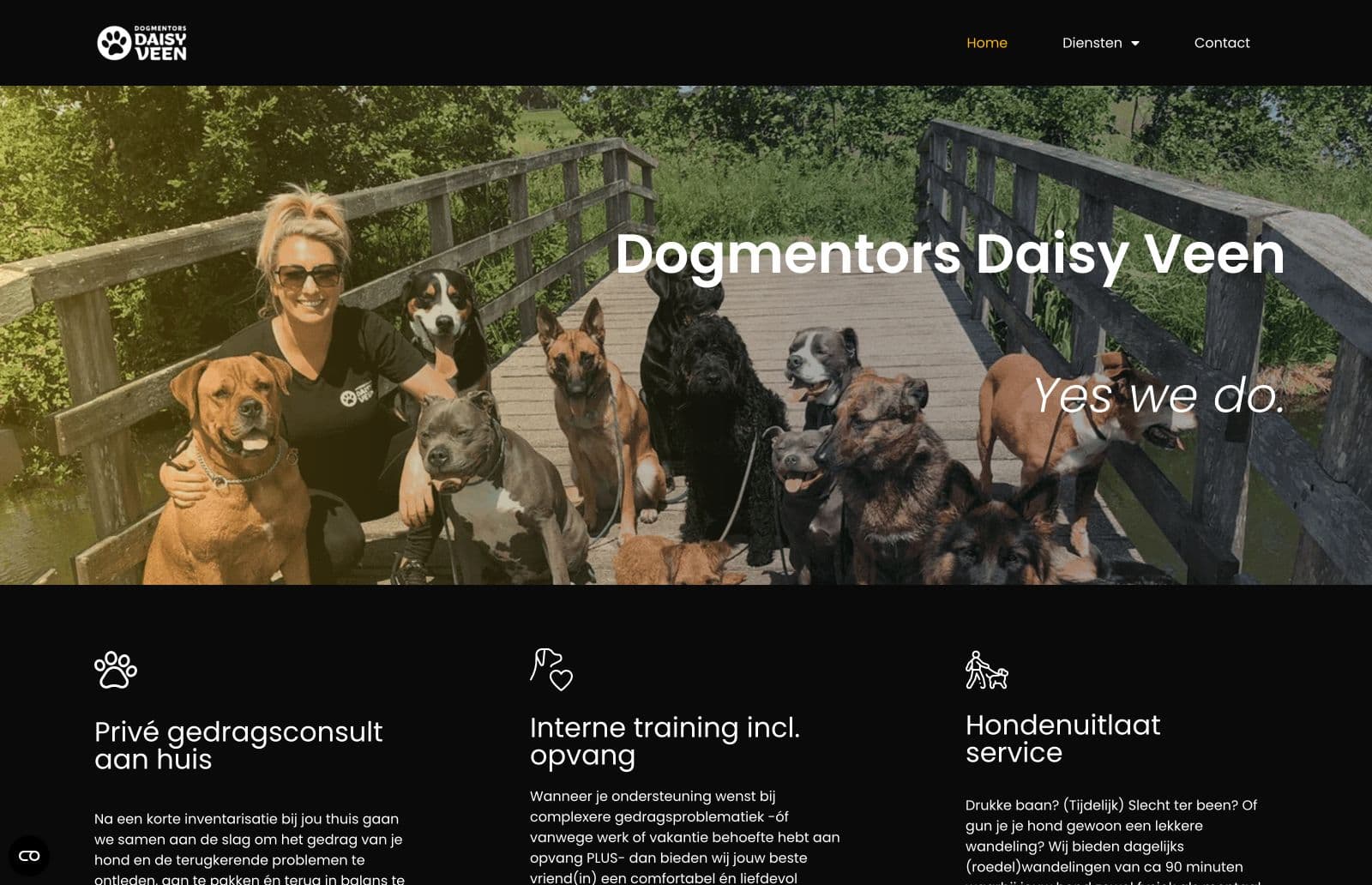 Homepage van Dogmentors Daisy Veen